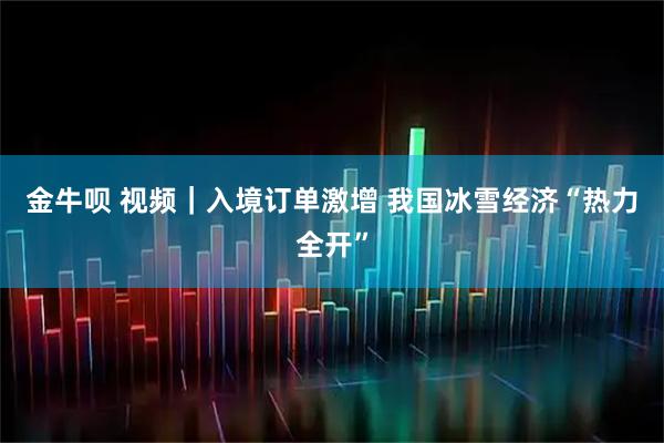 金牛呗 视频｜入境订单激增 我国冰雪经济“热力全开”